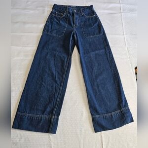 Esprit New York Wide Leg Jeans 28x32 Dark Wash